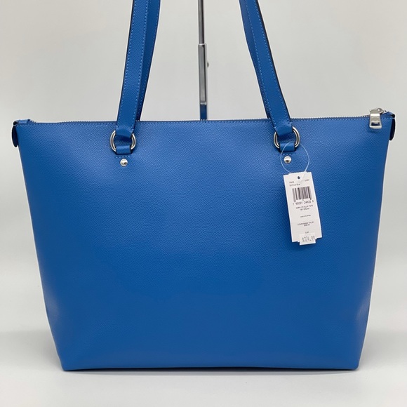 Coach Xgrain Leather Gallery Tote Bag Vivid Blue - Picture 8 of 14